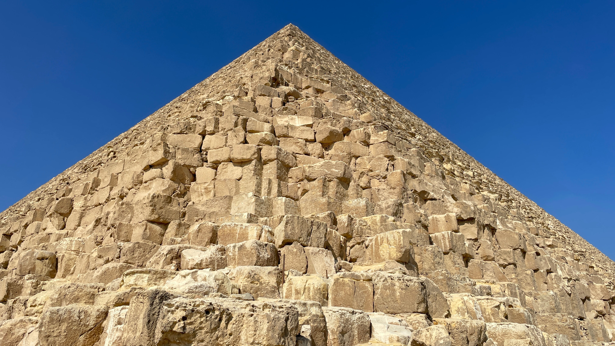 Original photograph of Egyptian pyramids